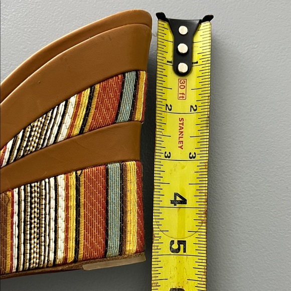 Casadei Leather Platform Wedge Sandals with Buckle Detail - Picture 9 of 9